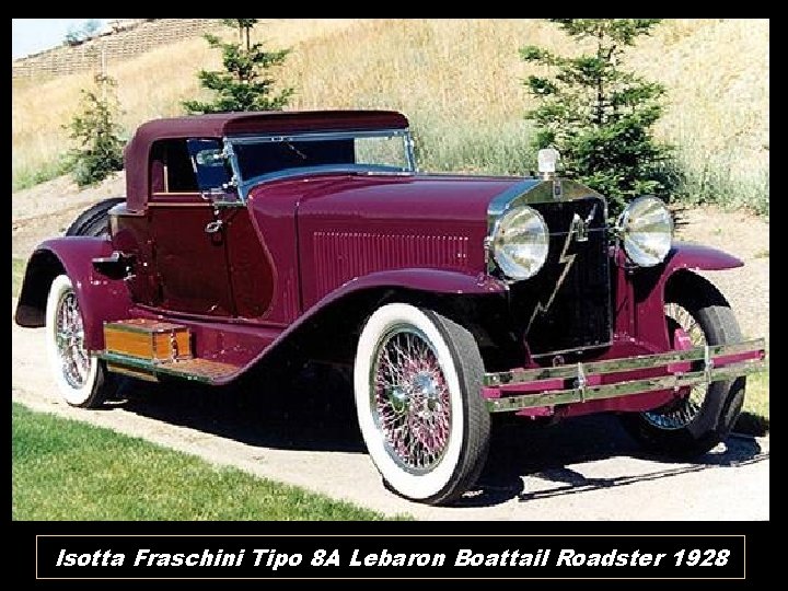 Isotta Fraschini Tipo 8 A Lebaron Boattail Roadster 1928 