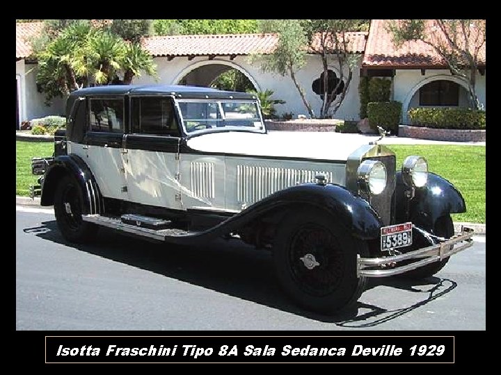 Isotta Fraschini Tipo 8 A Sala Sedanca Deville 1929 