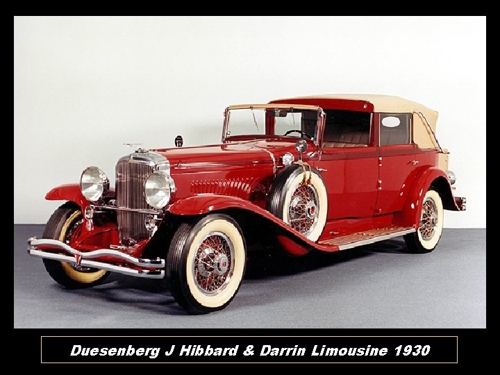 Duesenberg J Hibbard & Darrin Limousine 1930 