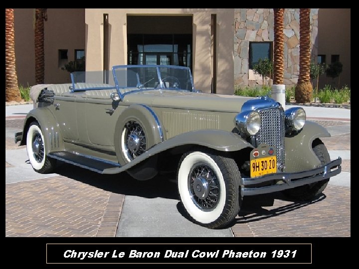 Chrysler Le Baron Dual Cowl Phaeton 1931 