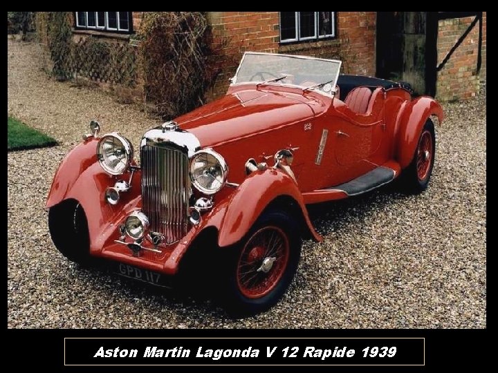 Aston Martin Lagonda V 12 Rapide 1939 