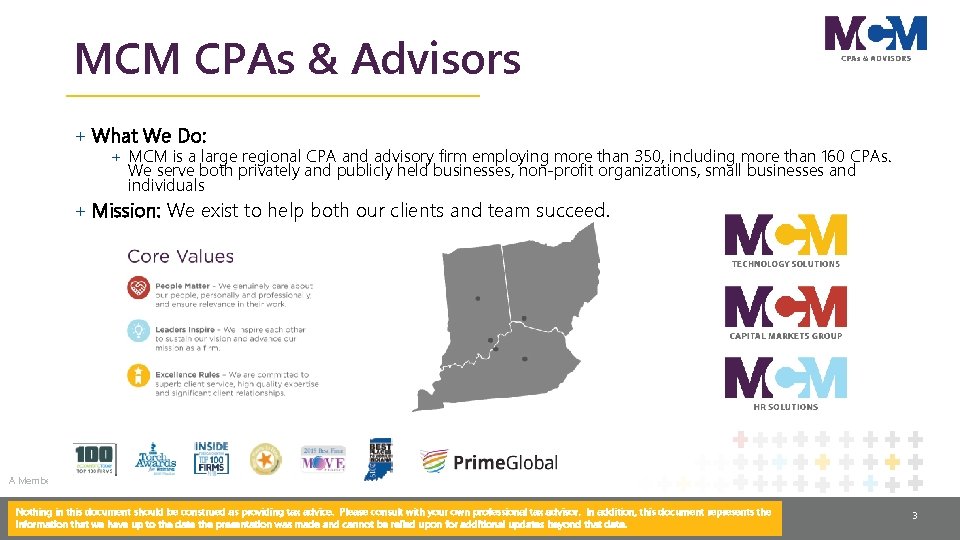 MCM CPAs & Advisors + What We Do: + MCM is a large regional