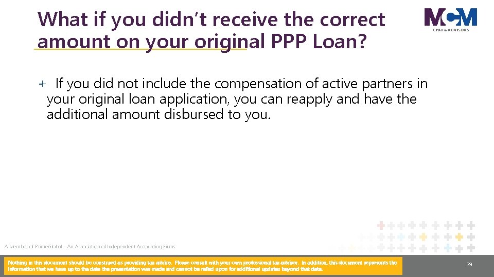 What if you didn’t receive the correct amount on your original PPP Loan? +