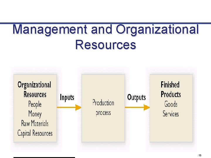 Management and Organizational Resources 13 