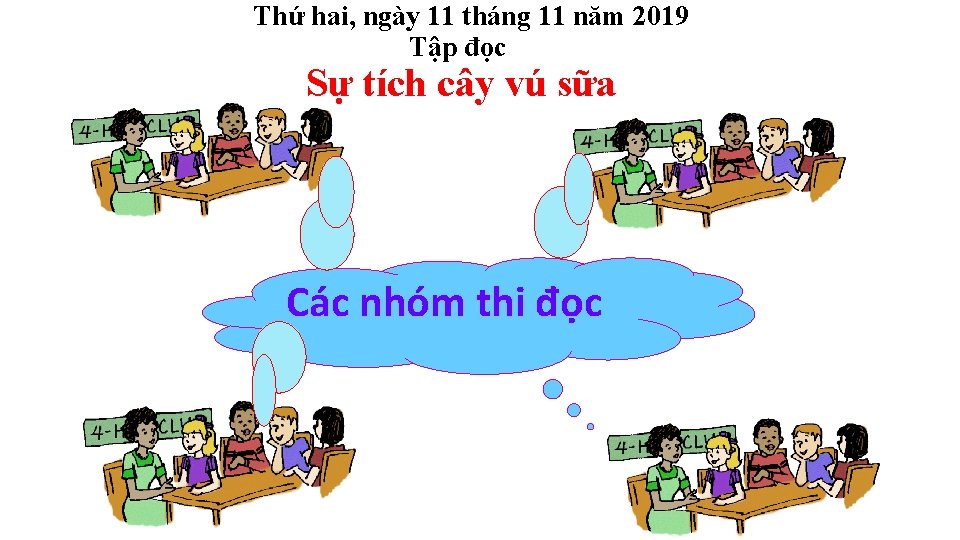 Thứ hai, ngày 11 tháng 11 năm 2019 Tập đọc Sự tích cây vú