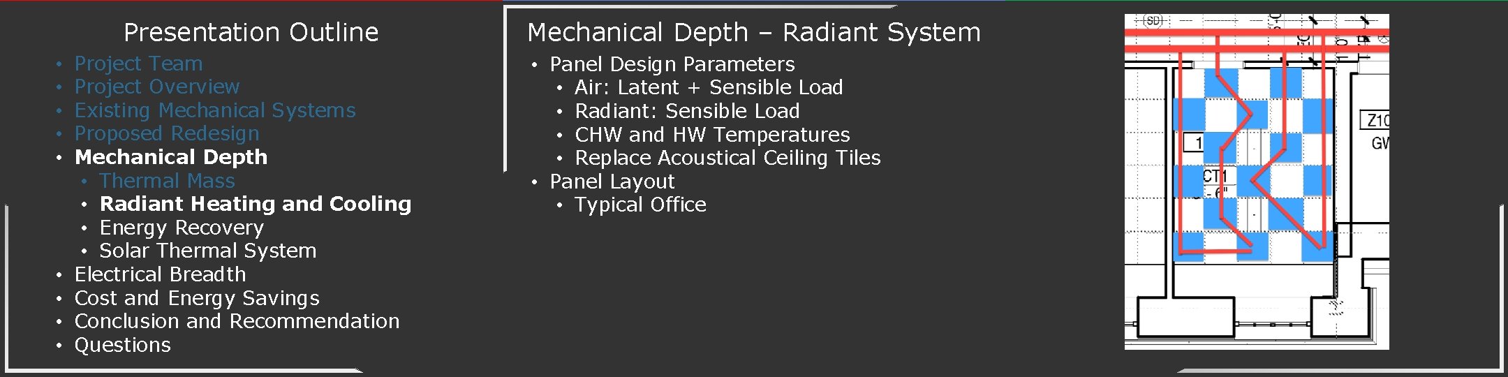 Presentation Outline • • • Project Team Project Overview Existing Mechanical Systems Proposed Redesign