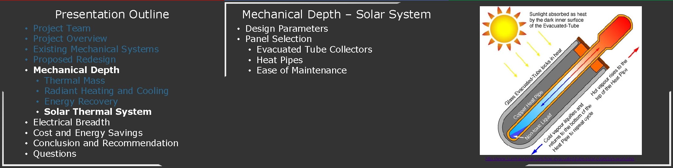 Presentation Outline • • • Project Team Project Overview Existing Mechanical Systems Proposed Redesign