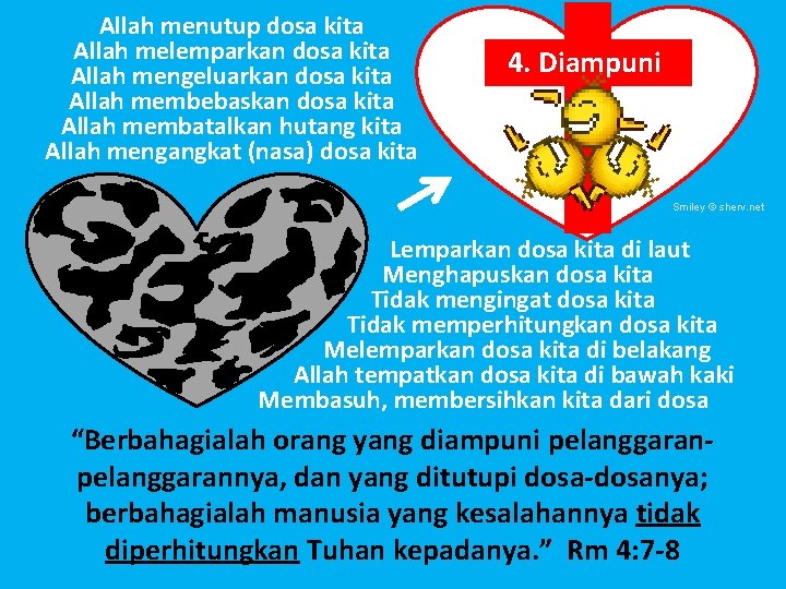 Allah menutup dosa kita Allah melemparkan dosa kita Allah mengeluarkan dosa kita Allah membebaskan