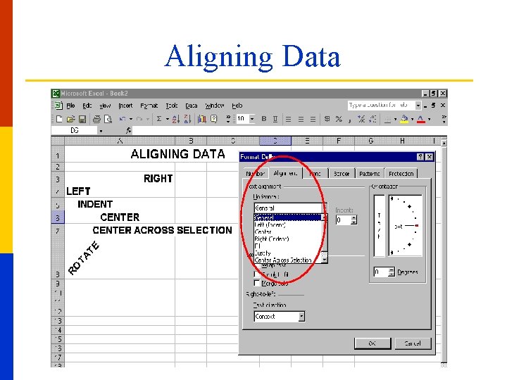 Aligning Data 