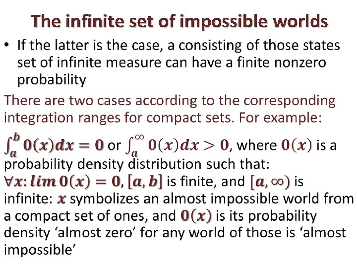 The infinite set of impossible worlds • 