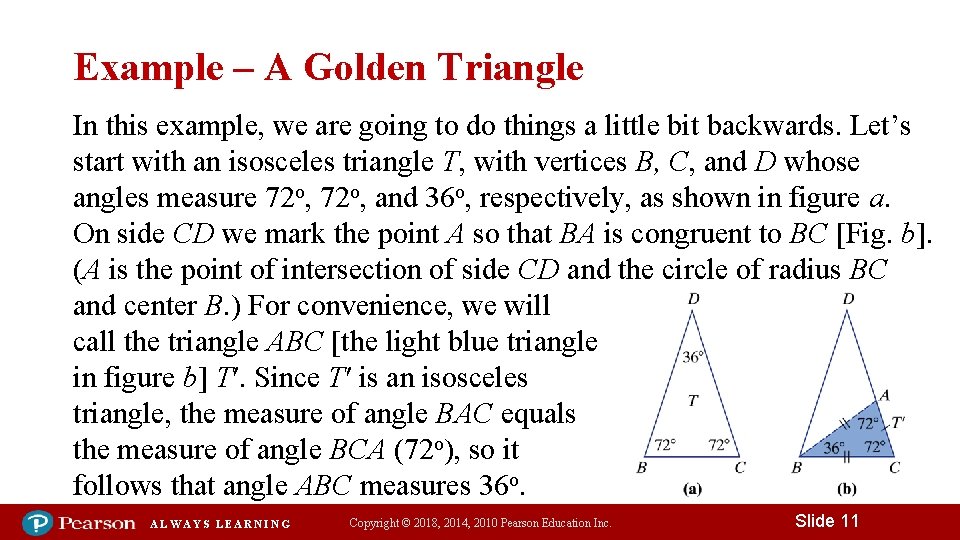 Example – A Golden Triangle In this example, we are going to do things