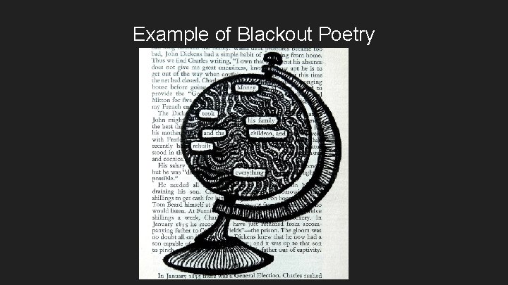 Example of Blackout Poetry 