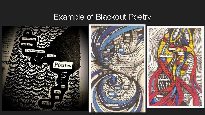 Example of Blackout Poetry 