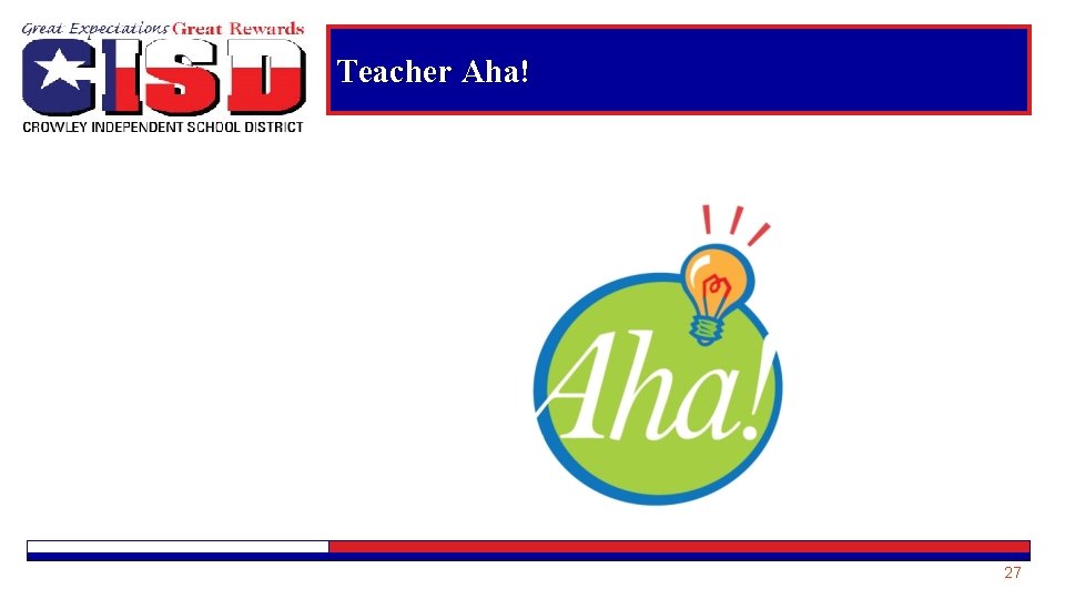 Teacher Aha! 27 