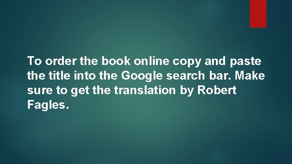To order the book online copy and paste the title into the Google search