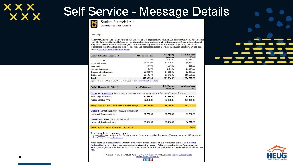 Self Service - Message Details 18 