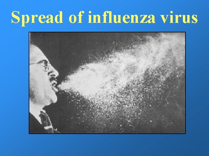 Spread of influenza virus 