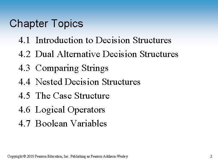 Chapter Topics 4. 1 4. 2 4. 3 4. 4 4. 5 4. 6 Chapter Topics 4. 1 4. 2 4. 3 4. 4 4. 5 4. 6