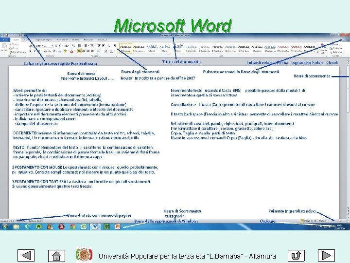Microsoft Word Università Popolare per la terza età “L. Barnaba” - Altamura 