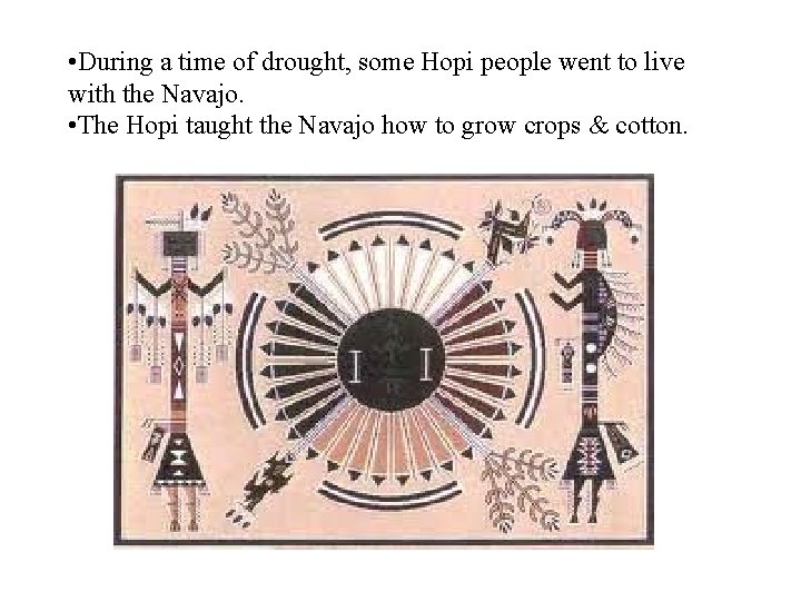  • During a time of drought, some Hopi people went to live with