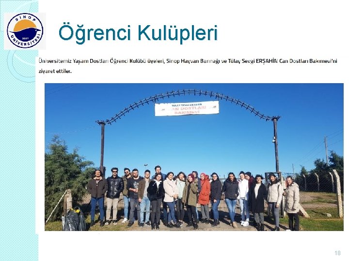 Öğrenci Kulüpleri 18 