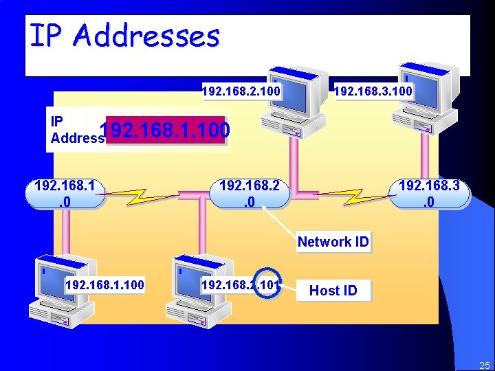 IP Addresses 192. 168. 2. 100 192. 168. 3. 100 IP Address 192. 168.