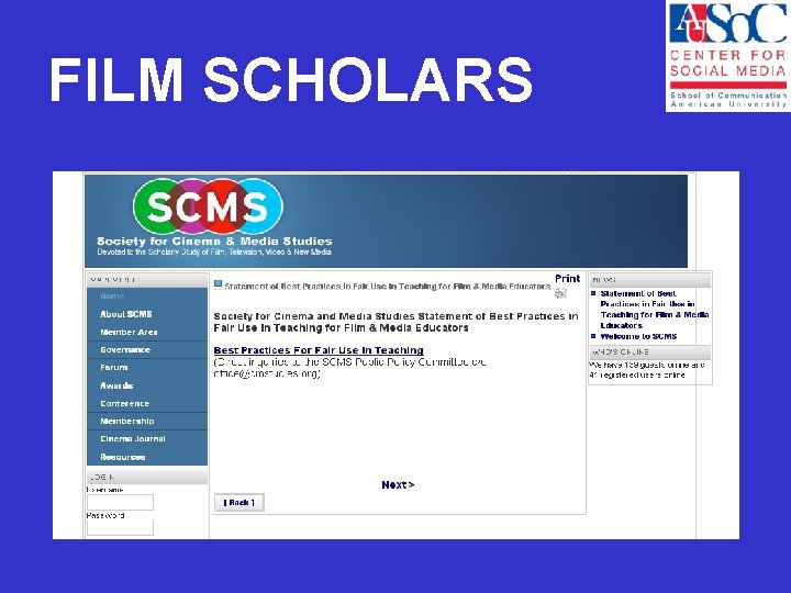 FILM SCHOLARS 