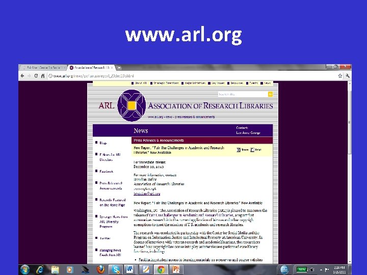 www. arl. org 09/30/09 
