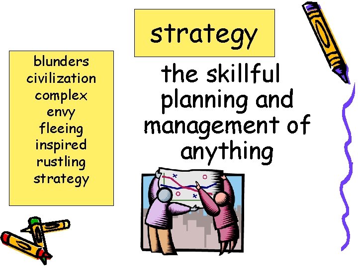 strategy blunders civilization complex envy fleeing inspired rustling strategy the skillful planning and management