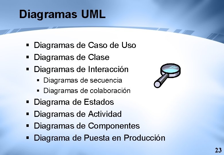 Diagramas UML § Diagramas de Caso de Uso § Diagramas de Clase § Diagramas