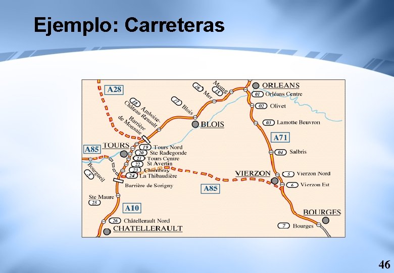 Ejemplo: Carreteras 46 