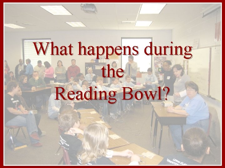 What is the Helen Ruffin Reading Bowl What