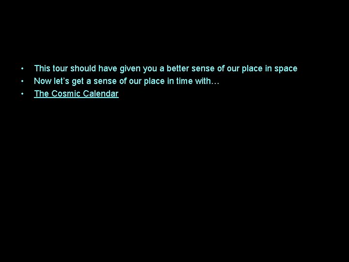 • • • This tour should have given you a better sense of