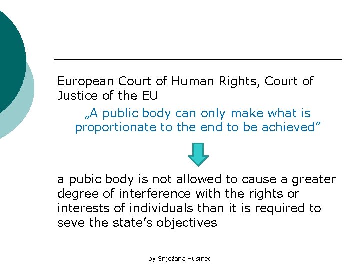 European Court of Human Rights, Court of Justice of the EU „A public body