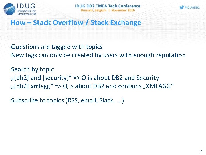 How – Stack Overflow / Stack Exchange Questions are tagged with topics � New