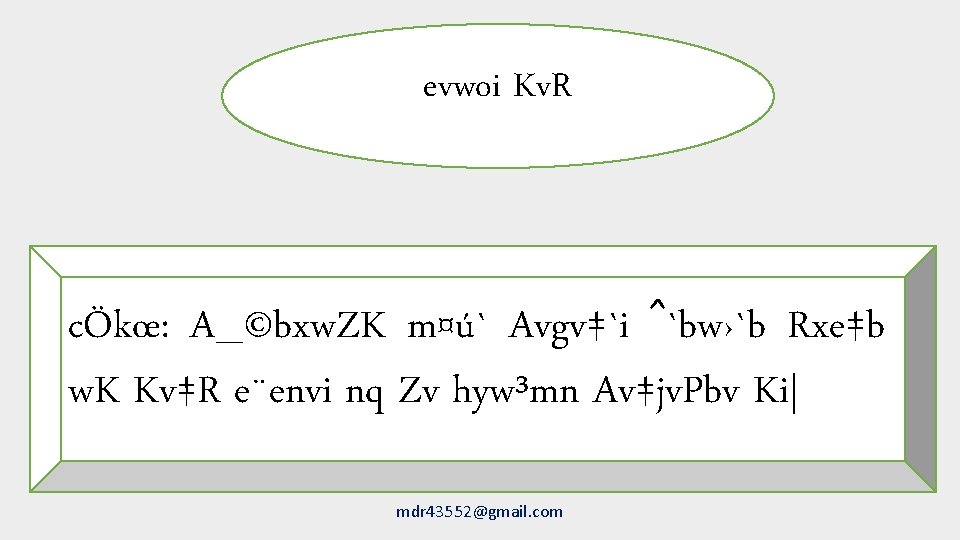 evwoi Kv. R cÖkœ: A_©bxw. ZK m¤ú` Avgv‡`i ˆ`bw›`b Rxe‡b w. K Kv‡R e¨envi