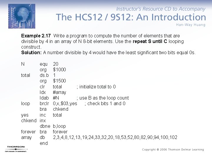 Example 2. 17 Write a program to compute the number of elements that are