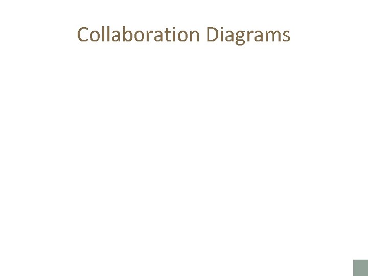 Collaboration Diagrams 