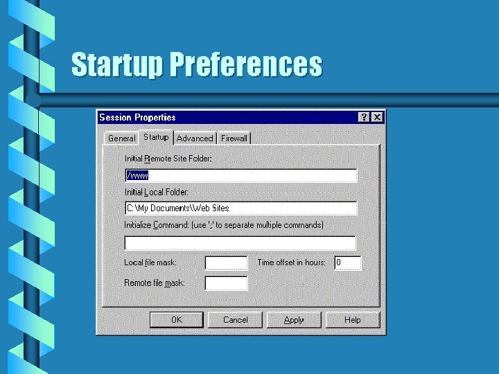 Startup Preferences 
