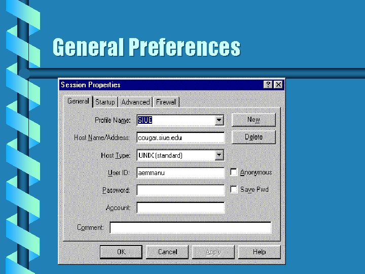 General Preferences 