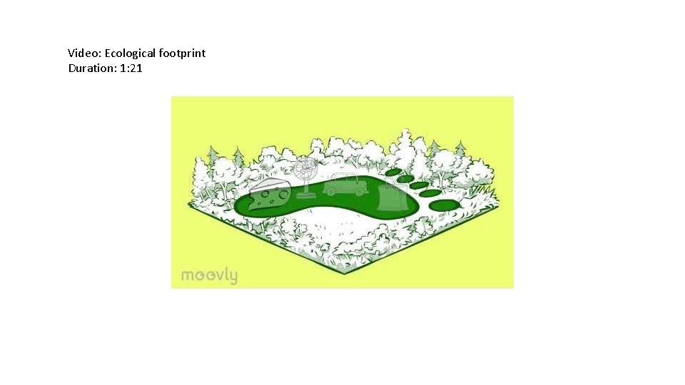 Video: Ecological footprint Duration: 1: 21 