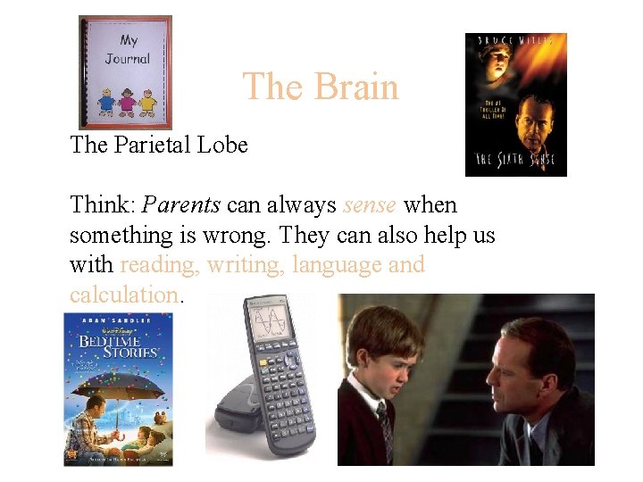 The Brain The Parietal Lobe Think: Parents can always sense when something is wrong.
