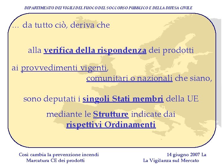 DIPARTIMENTO DEI VIGILI DEL FUOCO DEL SOCCORSO PUBBLICO E DELLA DIFESA CIVILE … da