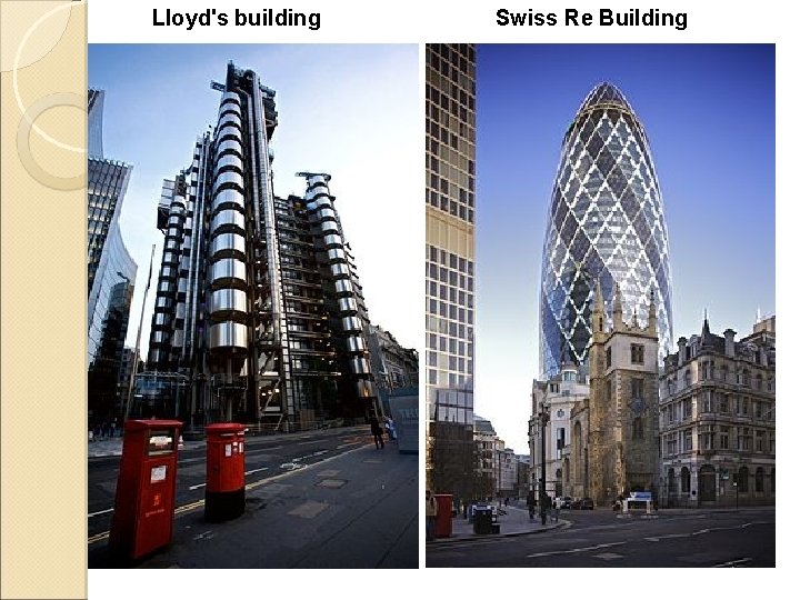 Lloyd's building Swiss Re Building 