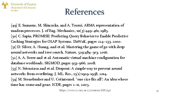 References [49] E. Samaras, M. Shinzuka, and A. Tsurui. ARMA representation of random processes.