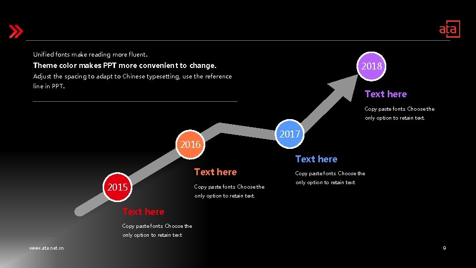 Unified fonts make reading more fluent. 2018 Theme color makes PPT more convenient to Unified fonts make reading more fluent. 2018 Theme color makes PPT more convenient to