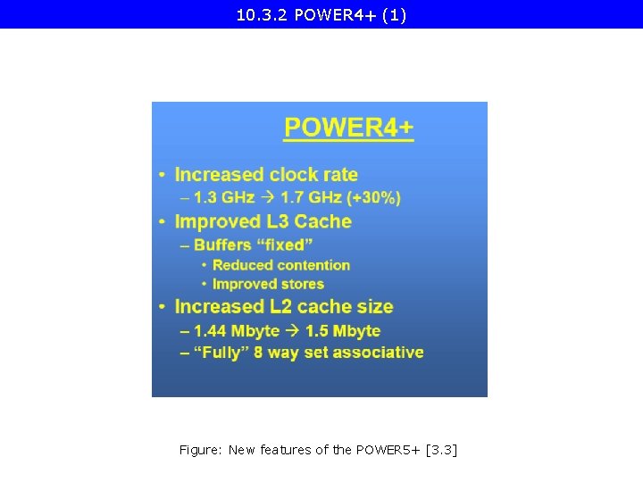 10. 3. 2 POWER 4+ (1) Figure: New features of the POWER 5+ [3.