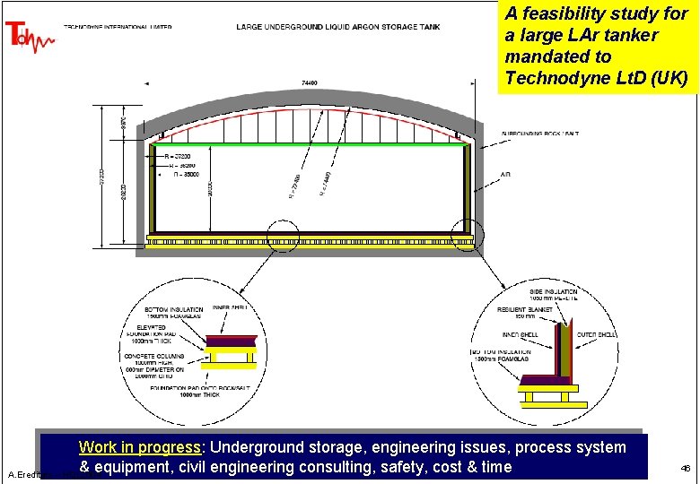 A feasibility study for a large LAr tanker mandated to Technodyne Lt. D (UK)