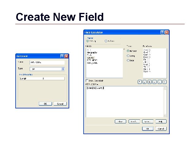 Create New Field GIS 18 Create New Field GIS 18