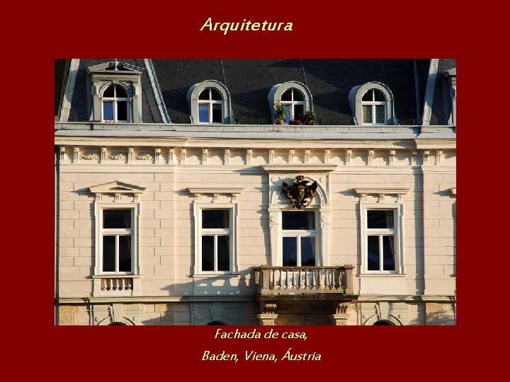 Arquitetura Fachada de casa, Baden, Viena, Áustria 